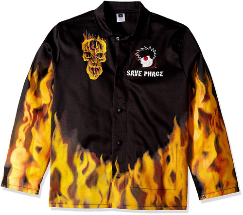 Save Phace Welding Jacket With Flames Design - Xl, Large (3012411)