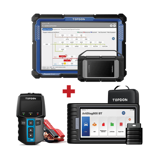 TOPDON Phoenix Smart Advanced Intelligent Diagnostic Scanner w/2 Year Updates (TD52110062) + Free Tools